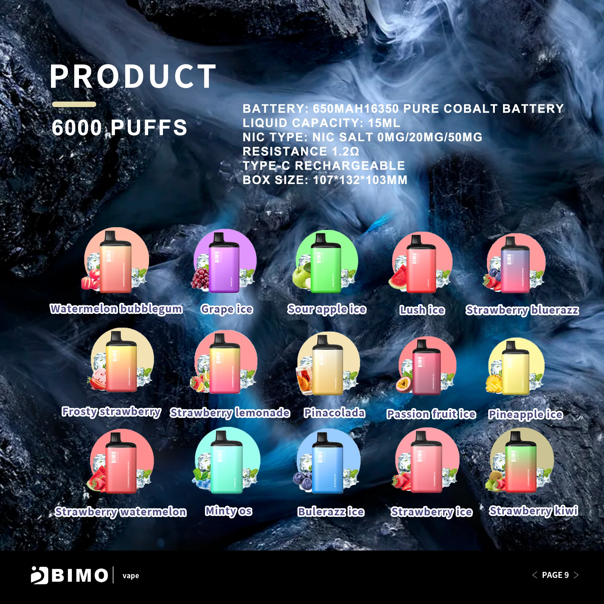 BIMO 6000 Puffs