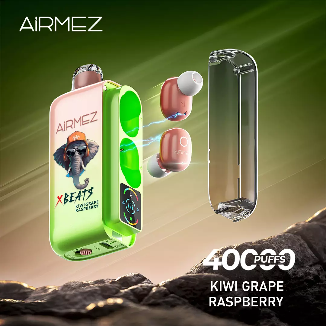 KIWI GRAPE RASPBERRY Airmez Xbeats 40000 Puffs - Image 1