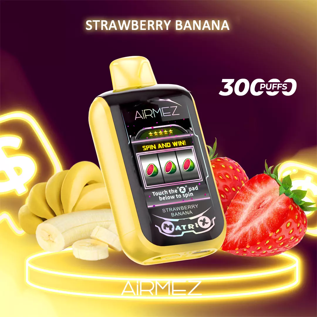 STRAWBERRY BANANA Airmez Matrix Pro 30000 Puffs - Image 1