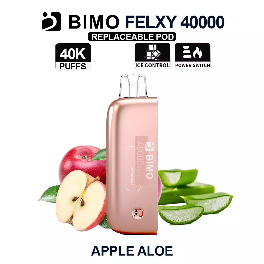 apple aloe2 BIMO FELXY 40000 Pod - Apple Aloe - Image 1