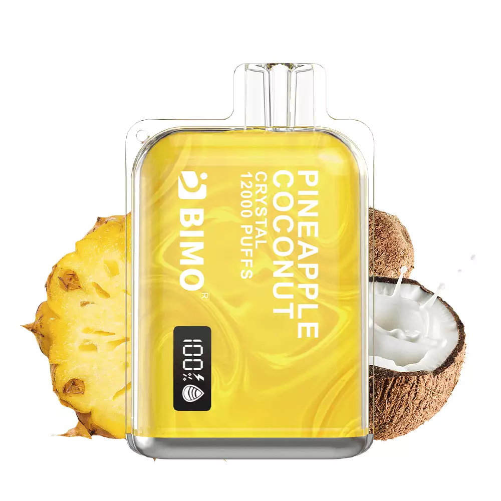 bimo-crystal-12000-puffs-pineapple-coconut BIMO CRYSTAL 12000 - Pineapple Coconut - Image 1
