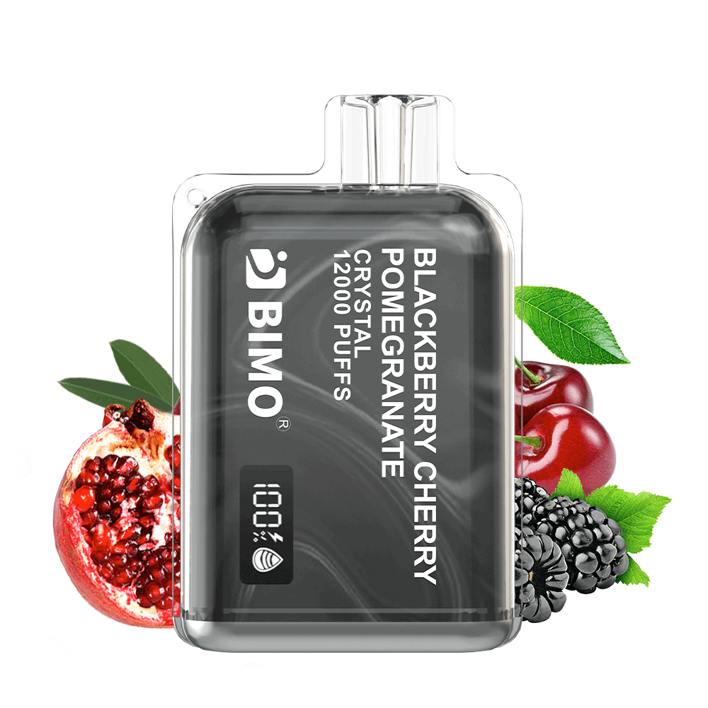 bimovape-crystal-12000-puffs-blackberry-cherry-pomegranate BIMO CRYSTAL 12000 - Cherry Pomegranate - Image 1