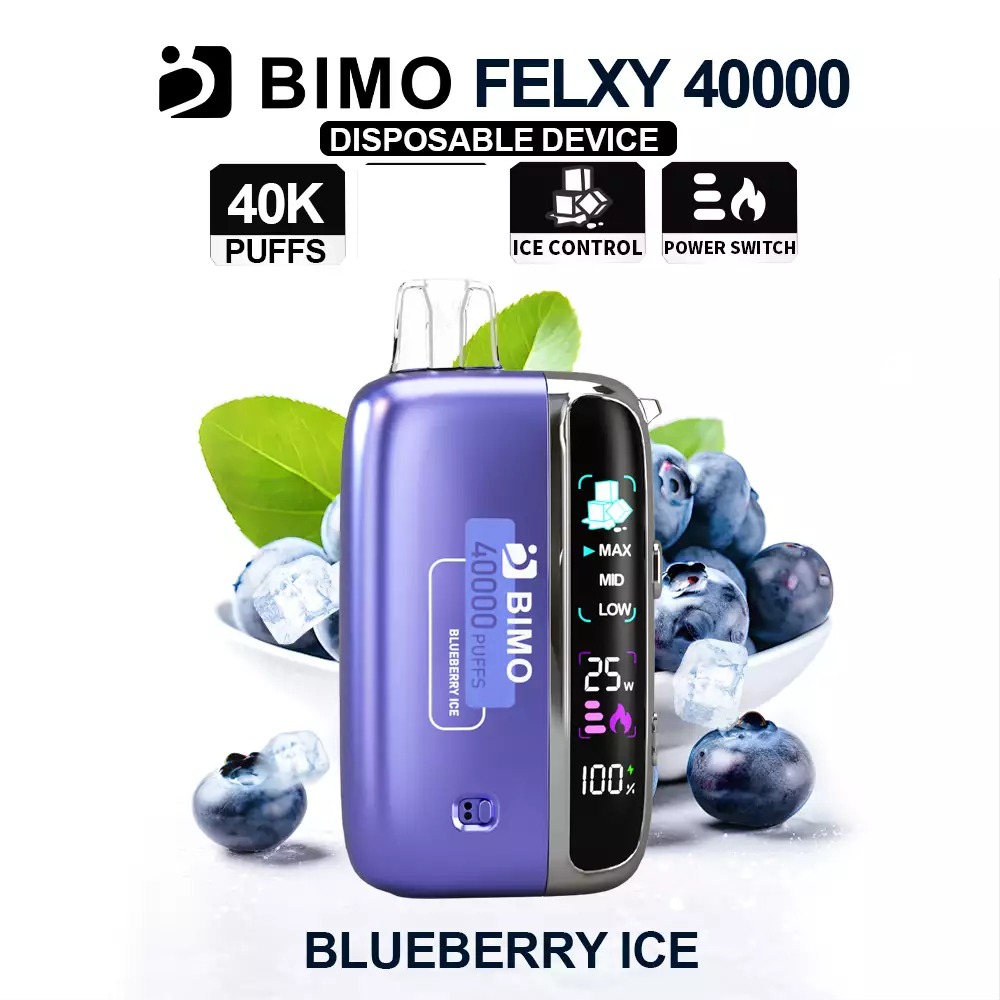 blueberryice1 BIMO FELXY 40000 Kit - Blueberry Ice - Image 1