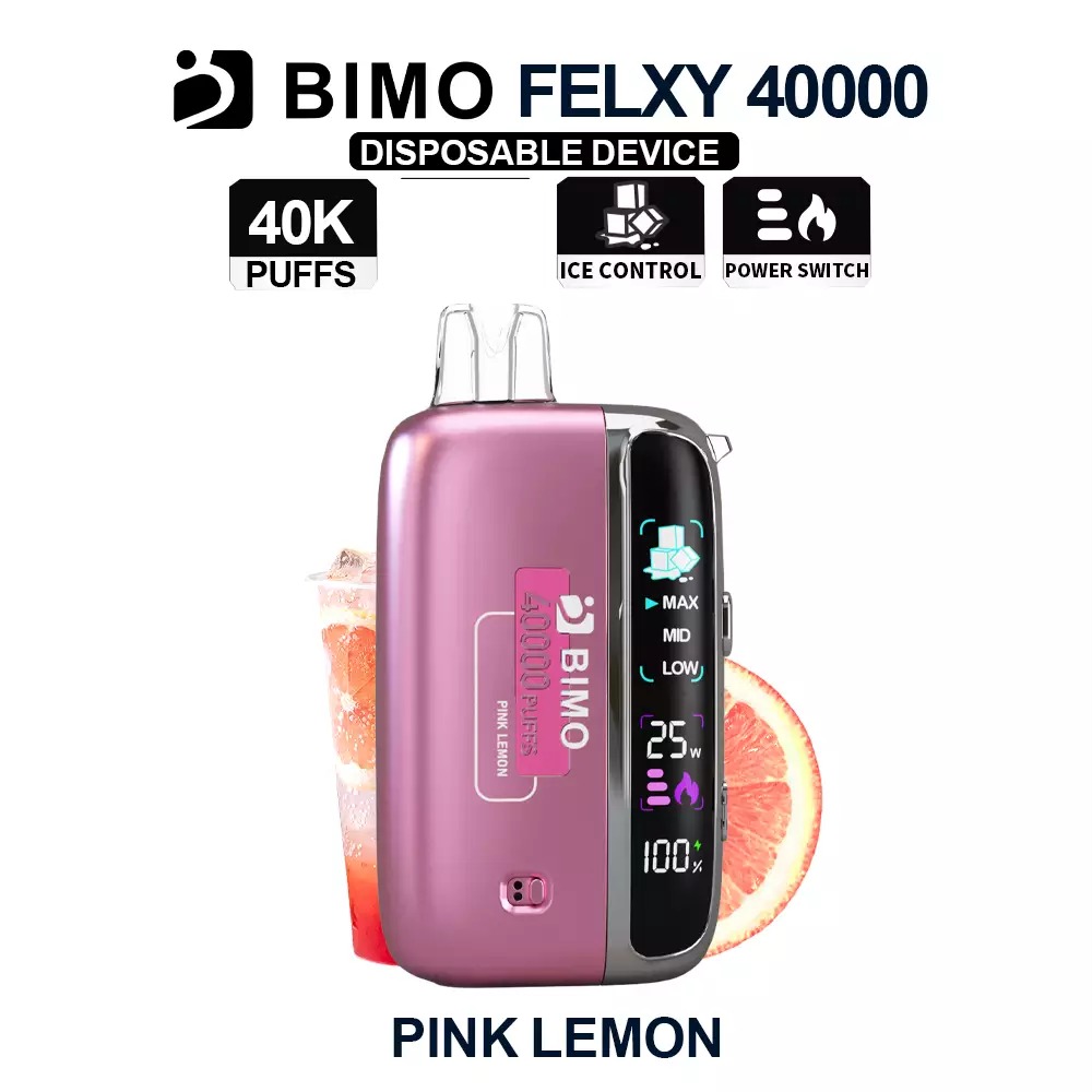 pink lemon1 BIMO FELXY 40000 Kit - Pink Lemon - Image 1