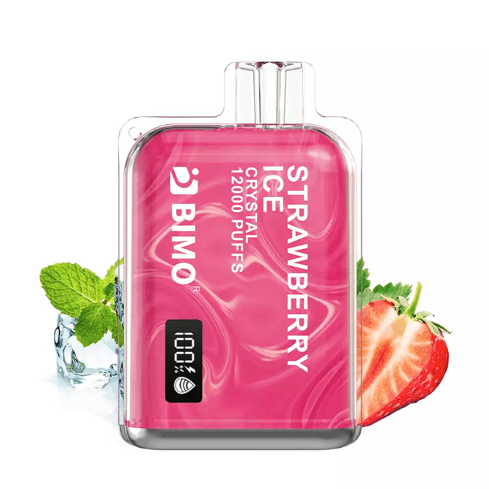 strawberry-ice-2 BIMO CRYSTAL 12000 - Strawberry Ice - Image 1