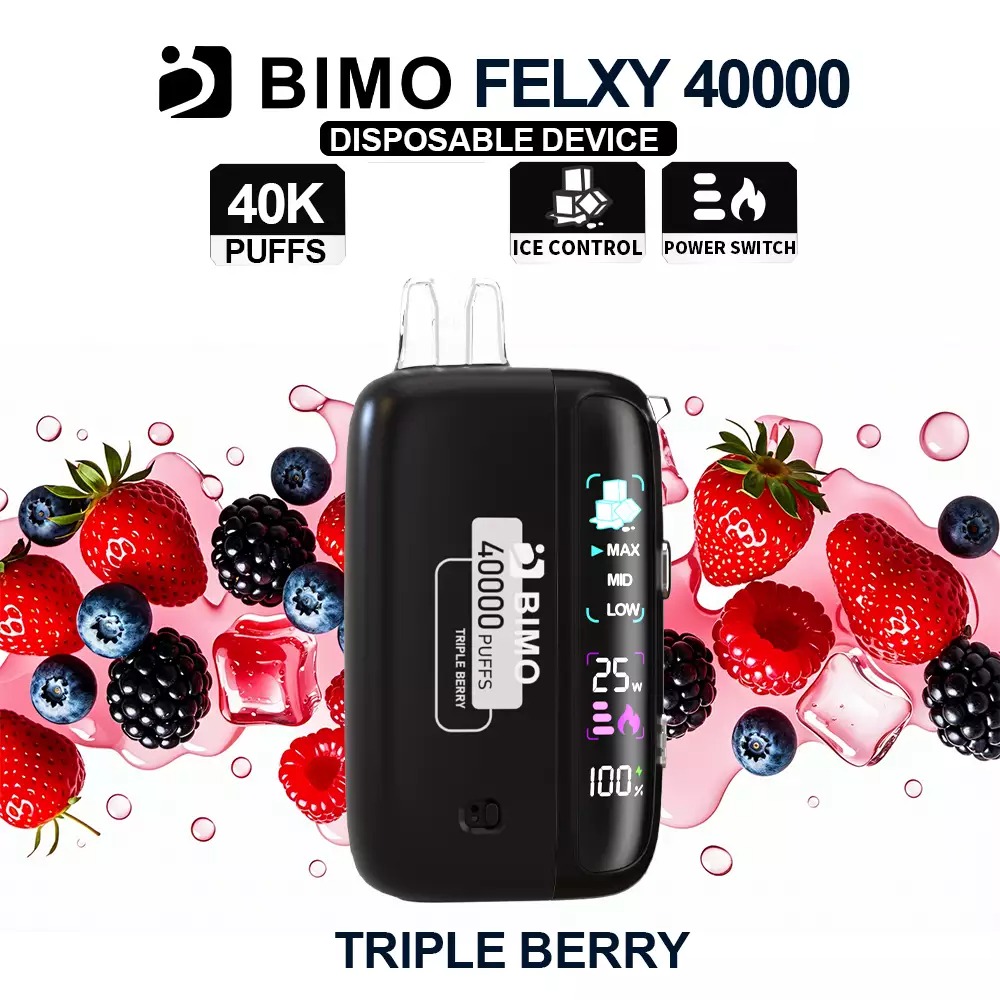 triple berry1 BIMO FELXY 40000 Kit - Triple Berry - Image 1